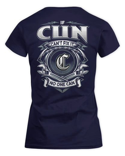 CUN AP81-K4-626 - Personalized Ahmed Quote Apparel “If Ahmed Can't Fix It, No One Can” - Women's Standard T-Shirt - Navy