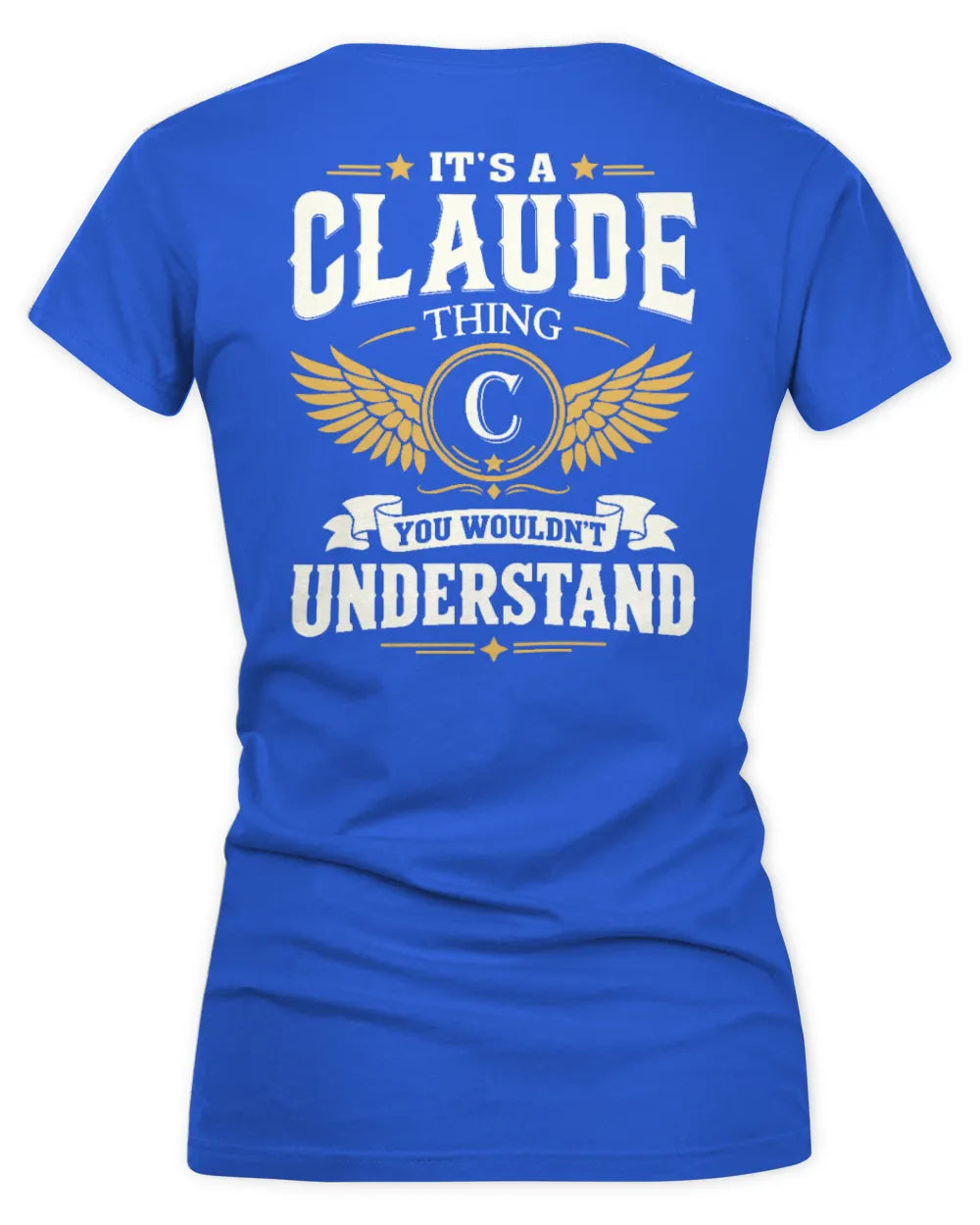 CLAUDE KT06-M008 It’s a [NAME] Thing – You Wouldn’t Understand | Personalized Vintage T-Shirt - Women's V-Neck T-Shirt - Royal