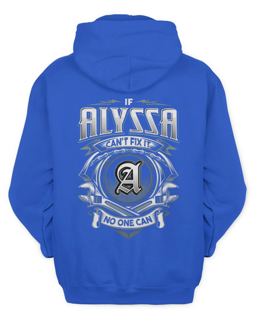 ALYSSA AP81-K4-626 - Personalized Ahmed Quote Apparel “If Ahmed Can't Fix It, No One Can” - Unisex Hoodie - Royal