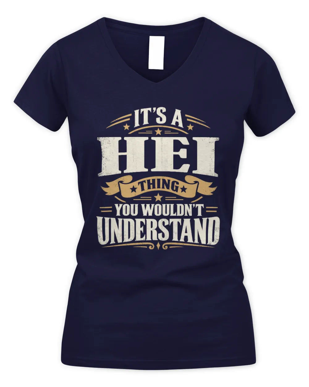 HEI P08 TH51 - Personalized “It’s a/an [NAME] Thing – You Wouldn’t Understand” Shirt - Women's V-Neck T-Shirt - Navy