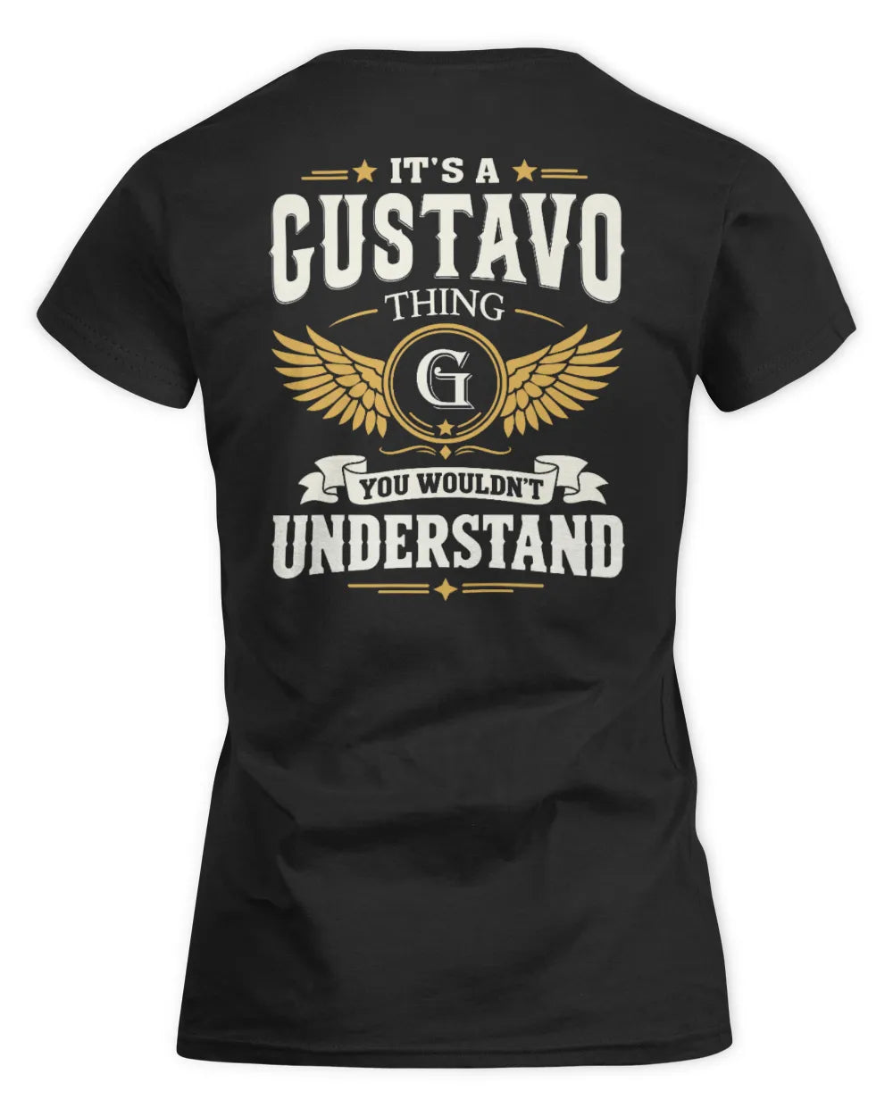GUSTAVO KT06-M008 It’s a [NAME] Thing – You Wouldn’t Understand | Personalized Vintage T-Shirt - Women's Standard T-Shirt - Black