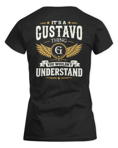 GUSTAVO KT06-M008 It’s a [NAME] Thing – You Wouldn’t Understand | Personalized Vintage T-Shirt - Women's Standard T-Shirt - Black