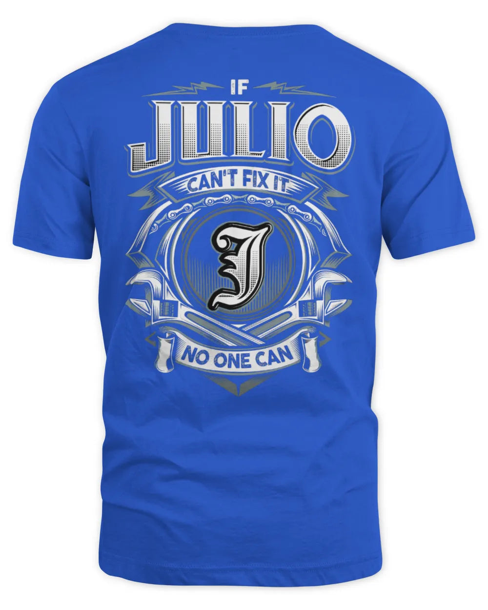 JULIO AP81-K4-626 - Personalized Ahmed Quote Apparel “If Ahmed Can't Fix It, No One Can” - Unisex Standard T-Shirt - Royal