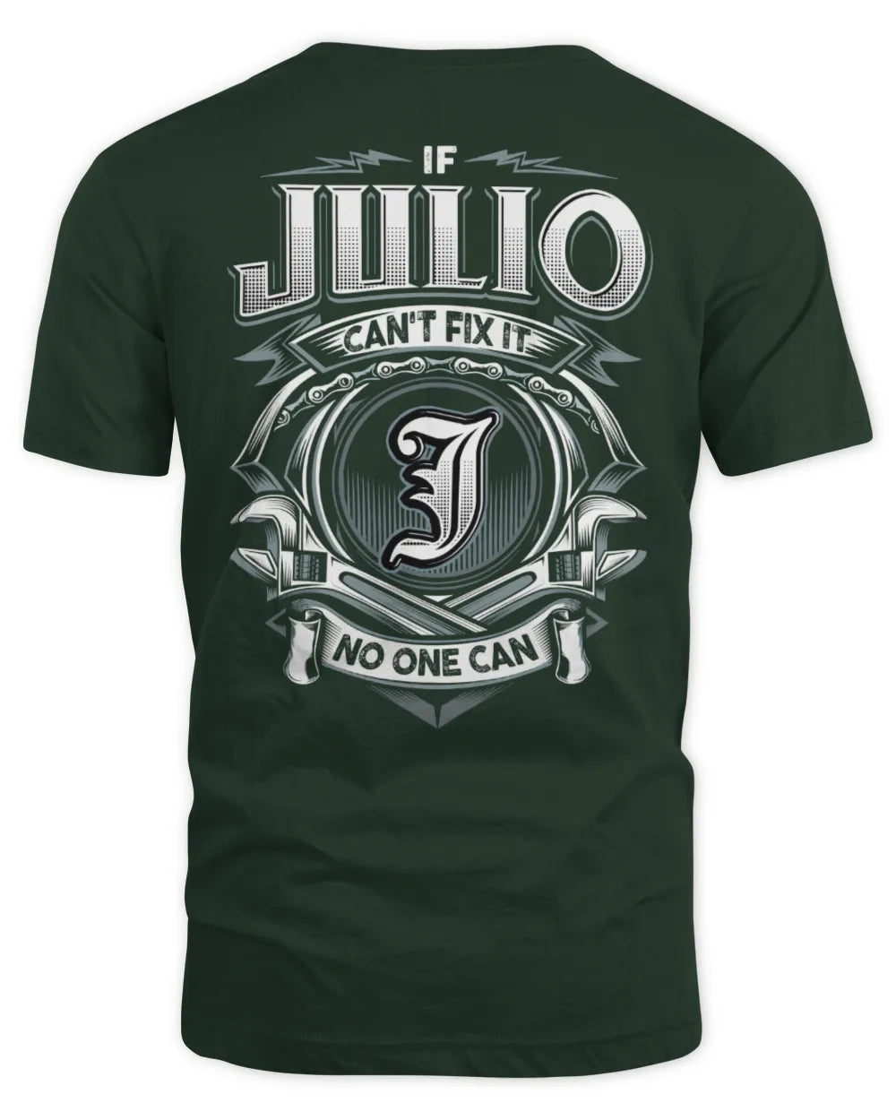 JULIO AP81-K4-626 - Personalized Ahmed Quote Apparel “If Ahmed Can't Fix It, No One Can” - Unisex Standard T-Shirt - Forest Green