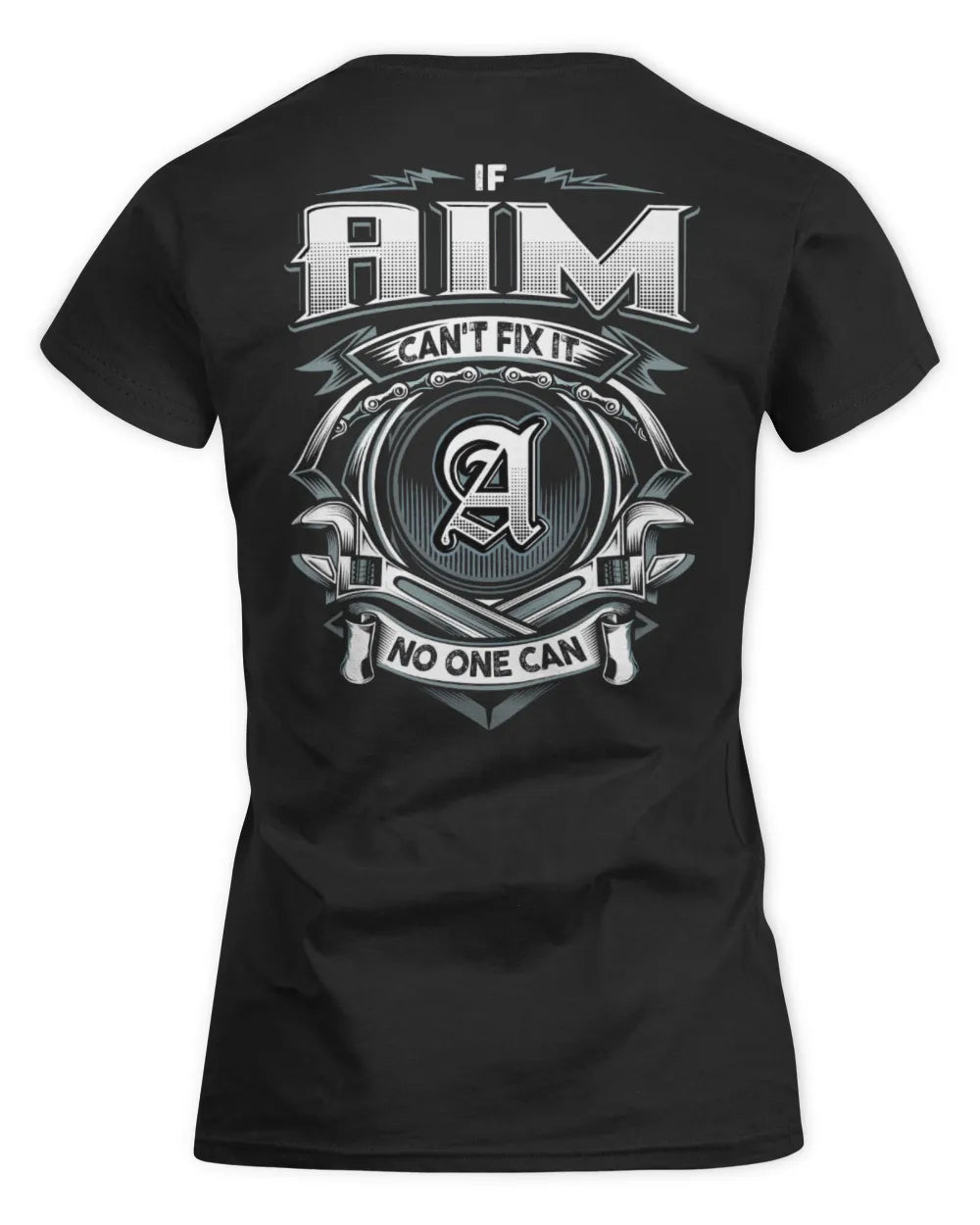 AIM AP81-K4-626 - Personalized Ahmed Quote Apparel “If Ahmed Can't Fix It, No One Can” - Women's Standard T-Shirt - Black