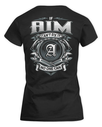 AIM AP81-K4-626 - Personalized Ahmed Quote Apparel “If Ahmed Can't Fix It, No One Can” - Women's Standard T-Shirt - Black