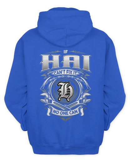 HAI AP81-K4-626 - Personalized Ahmed Quote Apparel “If Ahmed Can't Fix It, No One Can” - Unisex Hoodie - Royal