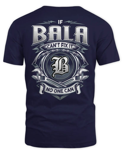 BALA AP81-K4-626 - Personalized Ahmed Quote Apparel “If Ahmed Can't Fix It, No One Can” - Unisex Standard T-Shirt - Navy