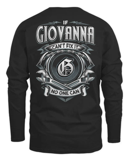 GIOVANNA AP81-K4-626 - Personalized Ahmed Quote Apparel “If Ahmed Can't Fix It, No One Can” - Men's Long Sleeved T-Shirt - Black