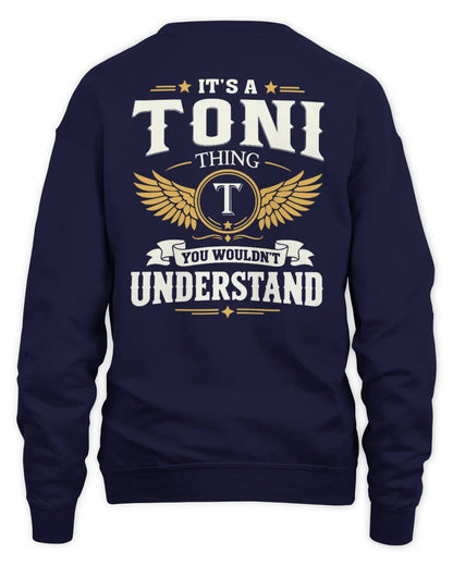 TONI KT06-M008 It’s a [NAME] Thing – You Wouldn’t Understand | Personalized Vintage T-Shirt - Unisex Sweatshirt - Navy