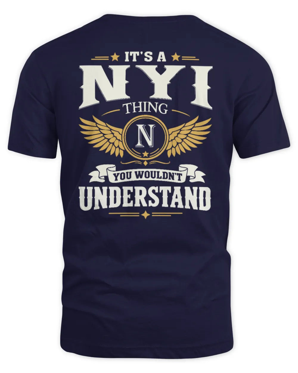 NYI KT06-M008 It’s a [NAME] Thing – You Wouldn’t Understand | Personalized Vintage T-Shirt - Unisex Standard T-Shirt - Navy