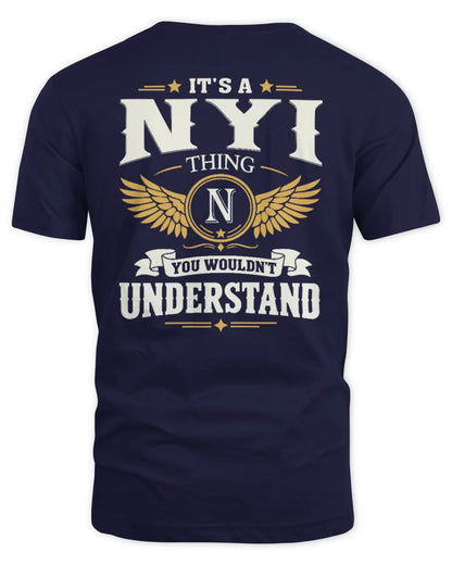 NYI KT06-M008 It’s a [NAME] Thing – You Wouldn’t Understand | Personalized Vintage T-Shirt - Unisex Standard T-Shirt - Navy