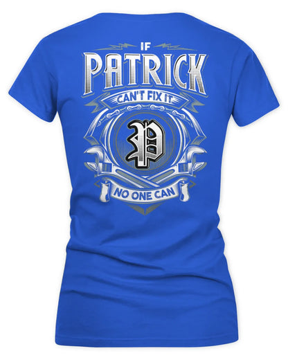 PATRICK AP81-K4-626 - Personalized Ahmed Quote Apparel “If Ahmed Can't Fix It, No One Can” - Women's V-Neck T-Shirt - Royal