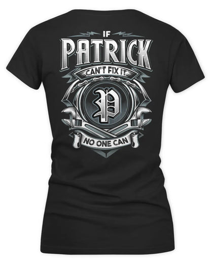 PATRICK AP81-K4-626 - Personalized Ahmed Quote Apparel “If Ahmed Can't Fix It, No One Can” - Women's V-Neck T-Shirt - Black