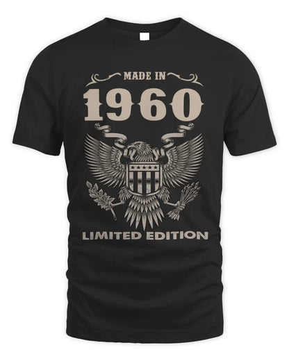 1960 HH89-K2 – Classic Birth Year Limited Edition T-Shirt - Unisex Standard T-Shirt - Black