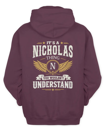 NICHOLAS KT06-M008 It’s a [NAME] Thing – You Wouldn’t Understand | Personalized Vintage T-Shirt - Unisex Hoodie - Maroon