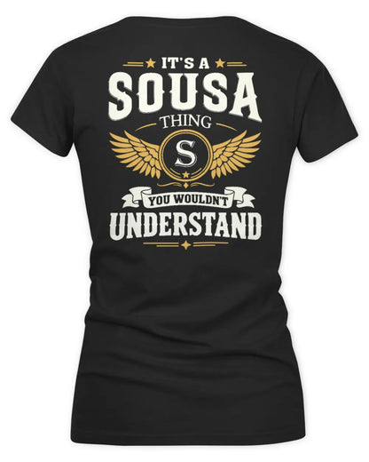 SOUSA KT06-M008 It’s a [NAME] Thing – You Wouldn’t Understand | Personalized Vintage T-Shirt - Women's V-Neck T-Shirt - Black