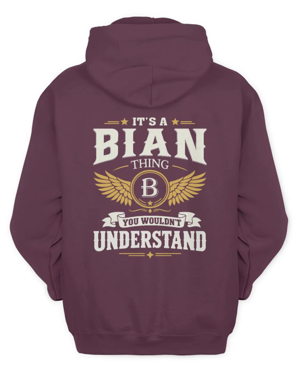 BIAN KT06-M008 It’s a [NAME] Thing – You Wouldn’t Understand | Personalized Vintage T-Shirt - Unisex Hoodie - Maroon