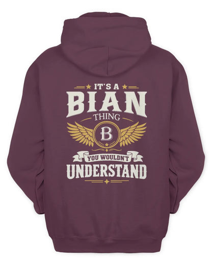 BIAN KT06-M008 It’s a [NAME] Thing – You Wouldn’t Understand | Personalized Vintage T-Shirt - Unisex Hoodie - Maroon