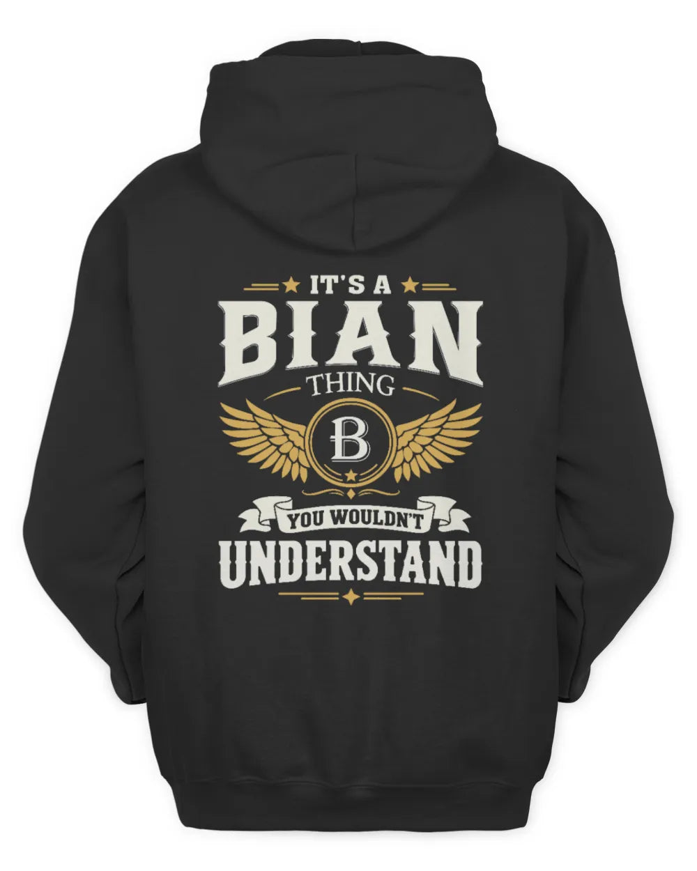 BIAN KT06-M008 It’s a [NAME] Thing – You Wouldn’t Understand | Personalized Vintage T-Shirt - Unisex Hoodie - Black