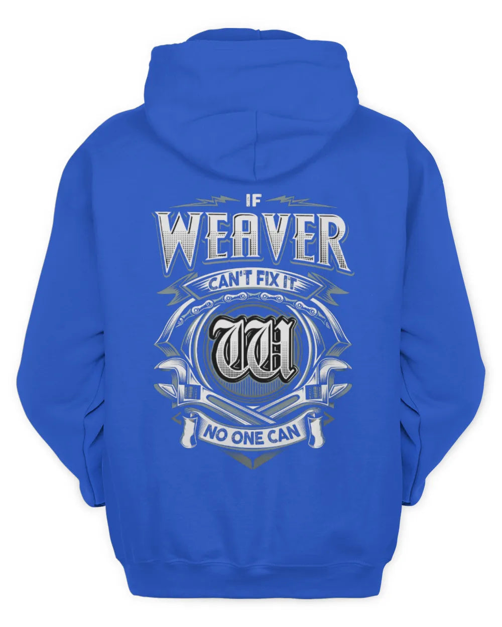 WEAVER AP81-K4-626 - Personalized Ahmed Quote Apparel “If Ahmed Can't Fix It, No One Can” - Unisex Hoodie - Royal