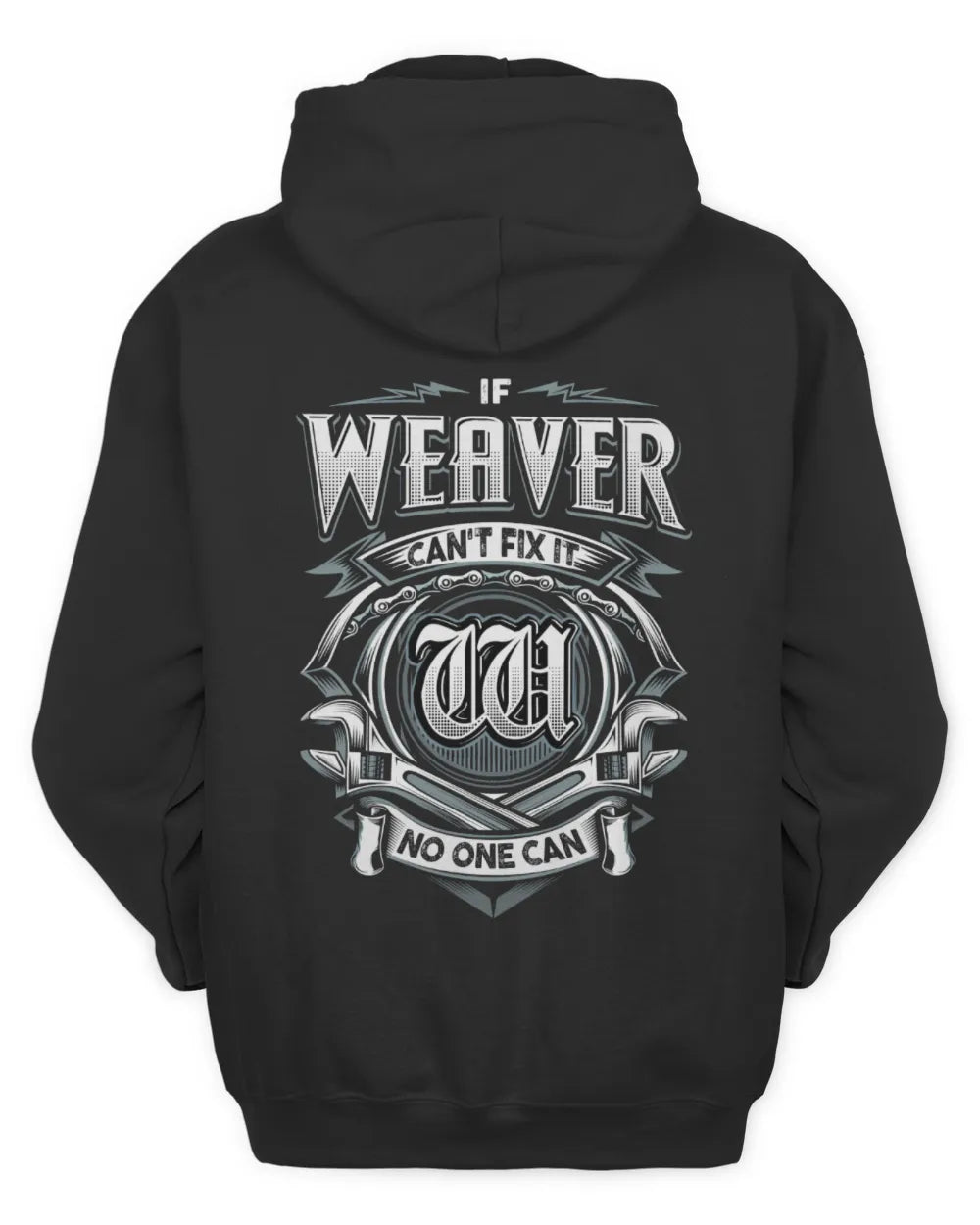 WEAVER AP81-K4-626 - Personalized Ahmed Quote Apparel “If Ahmed Can't Fix It, No One Can” - Unisex Hoodie - Black