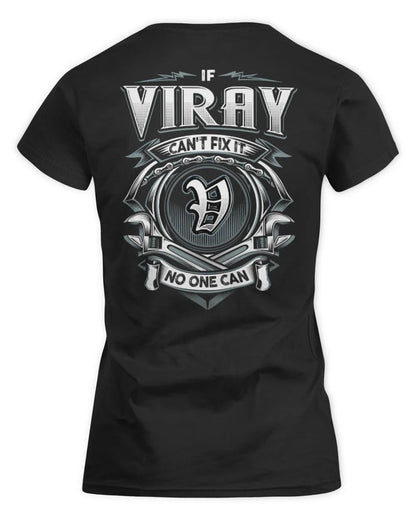 VIRAY AP81-K4-626 - Personalized Ahmed Quote Apparel “If Ahmed Can't Fix It, No One Can” - Women's Standard T-Shirt - Black