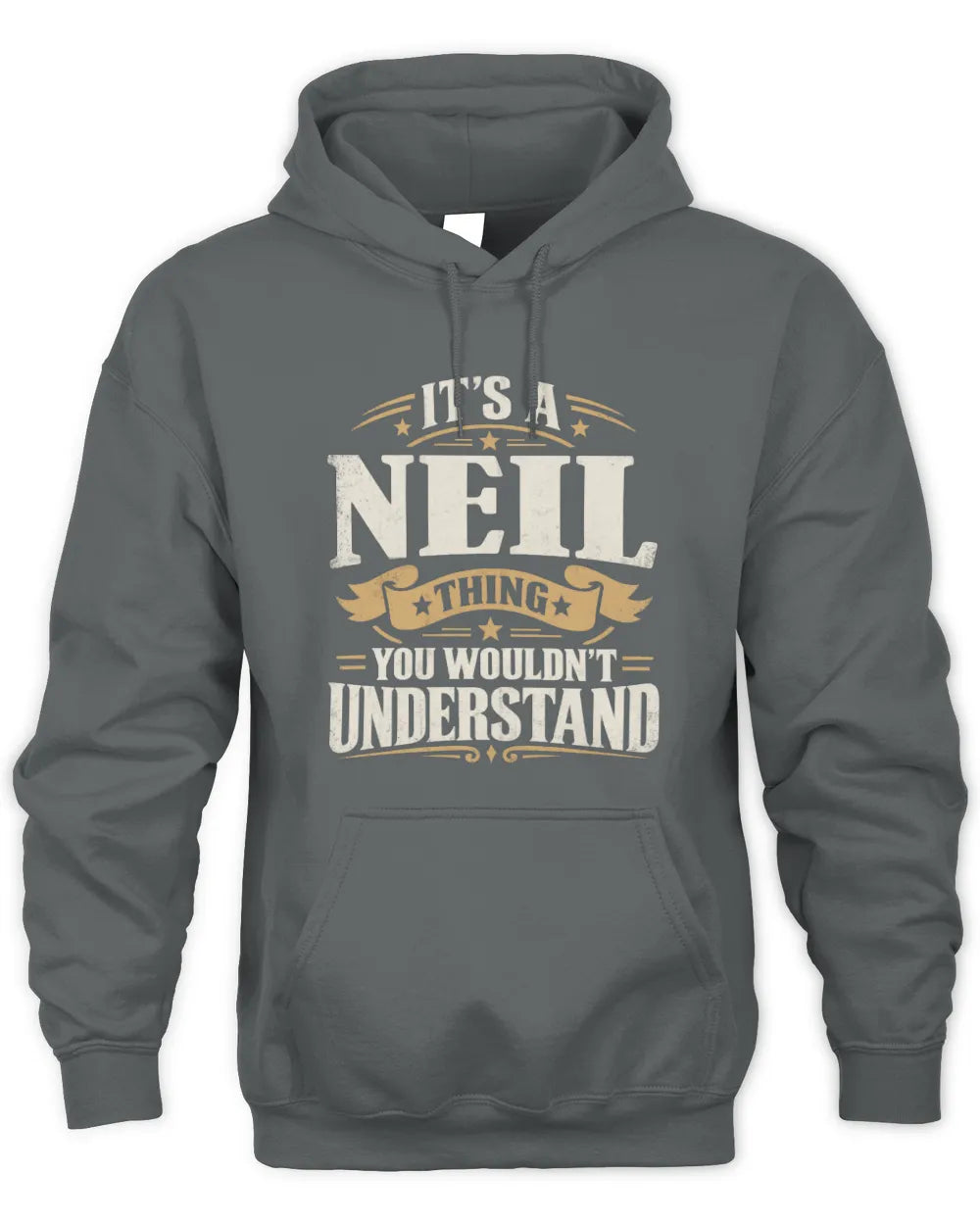 NEIL P08 TH51 - Personalized “It’s a/an [NAME] Thing – You Wouldn’t Understand” Shirt - Unisex Hoodie - Charcoal