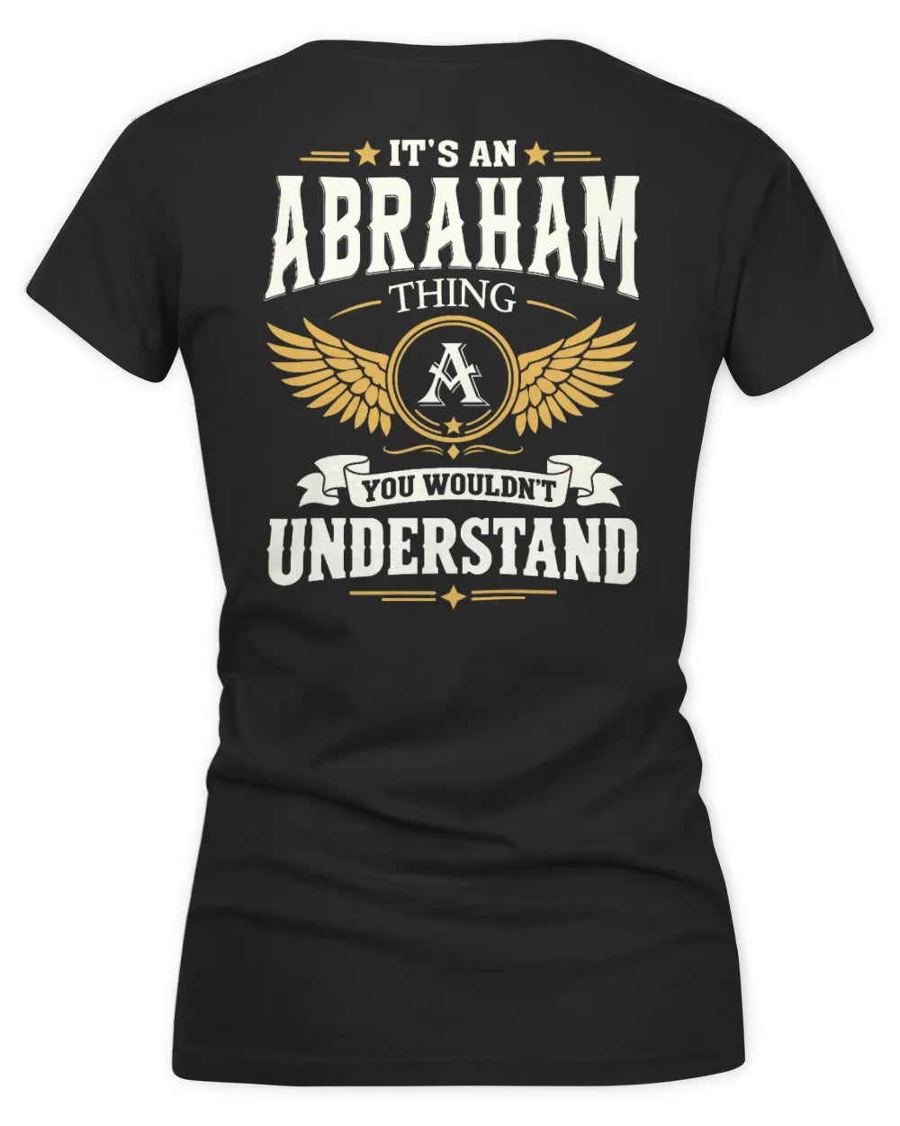 ABRAHAM KT06-M008 It’s a [NAME] Thing – You Wouldn’t Understand | Personalized Vintage T-Shirt - Women's V-Neck T-Shirt - Black