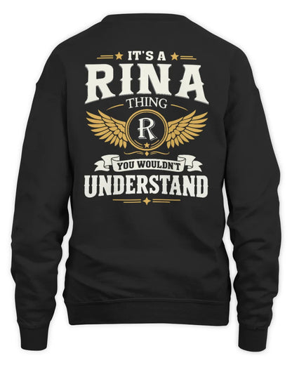 RINA KT06-M008 It’s a [NAME] Thing – You Wouldn’t Understand | Personalized Vintage T-Shirt - Unisex Sweatshirt - Black