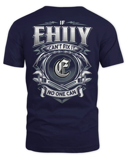EHIIY AP81-K4-626 - Personalized Ahmed Quote Apparel “If Ahmed Can't Fix It, No One Can” - Unisex Standard T-Shirt - Navy
