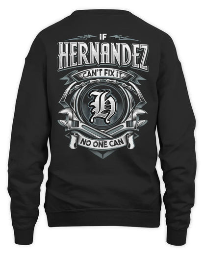 HERNANDEZ AP81-K4-626 - Personalized Ahmed Quote Apparel “If Ahmed Can't Fix It, No One Can” - Unisex Sweatshirt - Black