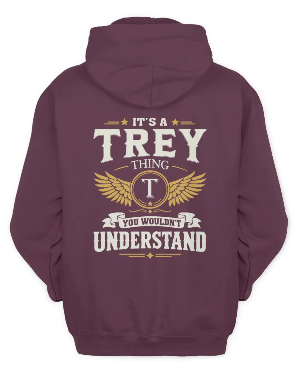 TREY KT06-M008 It’s a [NAME] Thing – You Wouldn’t Understand | Personalized Vintage T-Shirt - Unisex Hoodie - Maroon