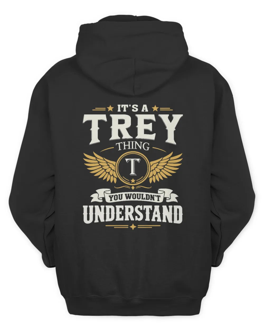 TREY KT06-M008 It’s a [NAME] Thing – You Wouldn’t Understand | Personalized Vintage T-Shirt - Unisex Hoodie - Black