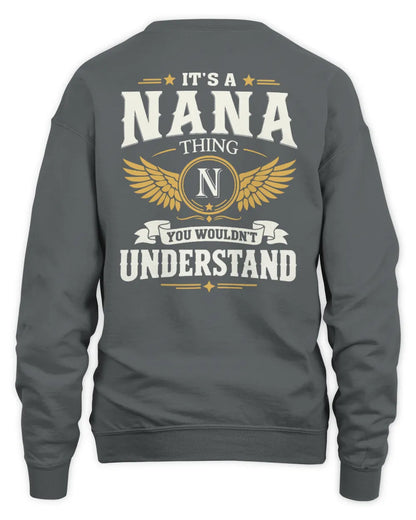 NANA KT06-M008 It’s a [NAME] Thing – You Wouldn’t Understand | Personalized Vintage T-Shirt - Unisex Sweatshirt - Charcoal
