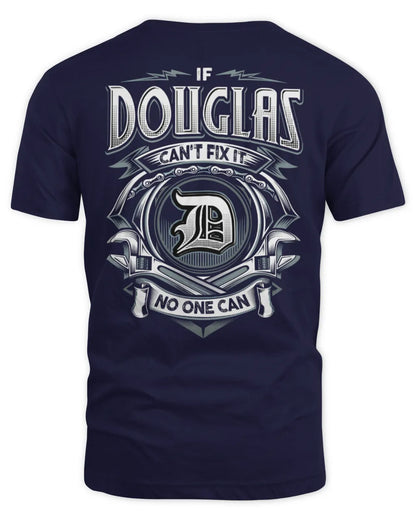 DOUGLAS AP81-K4-626 - Personalized Ahmed Quote Apparel “If Ahmed Can't Fix It, No One Can” - Unisex Standard T-Shirt - Navy