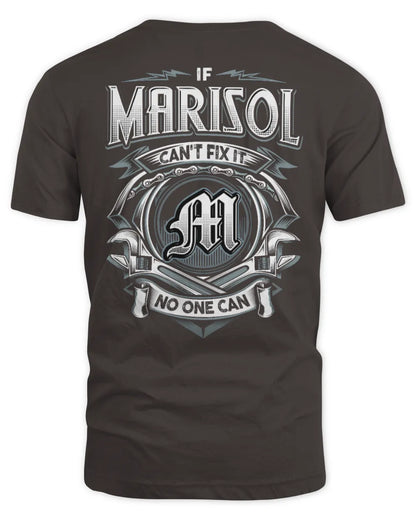 MARISOL AP81-K4-626 - Personalized Ahmed Quote Apparel “If Ahmed Can't Fix It, No One Can” - Unisex Standard T-Shirt - Dark Chocolate
