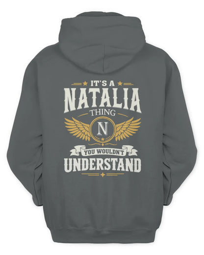 NATALIA KT06-M008 It’s a [NAME] Thing – You Wouldn’t Understand | Personalized Vintage T-Shirt - Unisex Hoodie - Charcoal