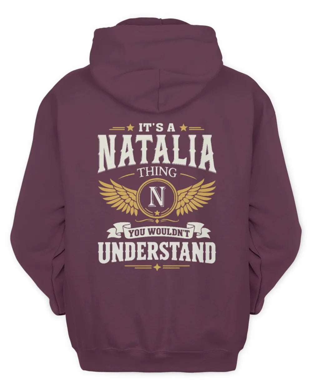 NATALIA KT06-M008 It’s a [NAME] Thing – You Wouldn’t Understand | Personalized Vintage T-Shirt - Unisex Hoodie - Maroon