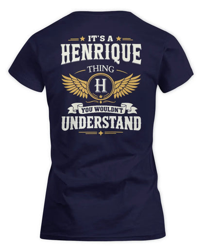 HENRIQUE KT06-M008 It’s a [NAME] Thing – You Wouldn’t Understand | Personalized Vintage T-Shirt - Women's Standard T-Shirt - Navy