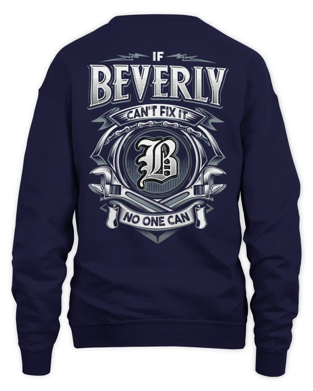 BEVERLY AP81-K4-626 - Personalized Ahmed Quote Apparel “If Ahmed Can't Fix It, No One Can” - Unisex Sweatshirt - Navy