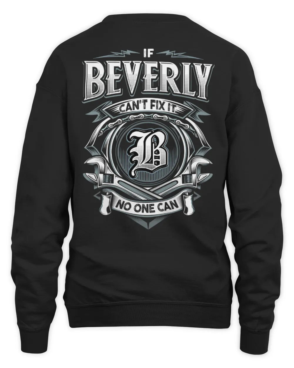 BEVERLY AP81-K4-626 - Personalized Ahmed Quote Apparel “If Ahmed Can't Fix It, No One Can” - Unisex Sweatshirt - Black