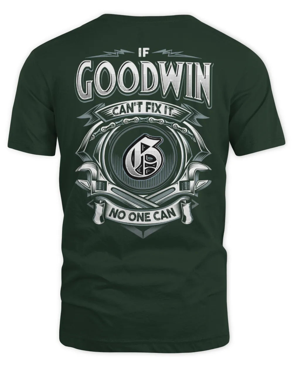 GOODWIN AP81-K4-626 - Personalized Ahmed Quote Apparel “If Ahmed Can't Fix It, No One Can” - Unisex Standard T-Shirt - Forest Green