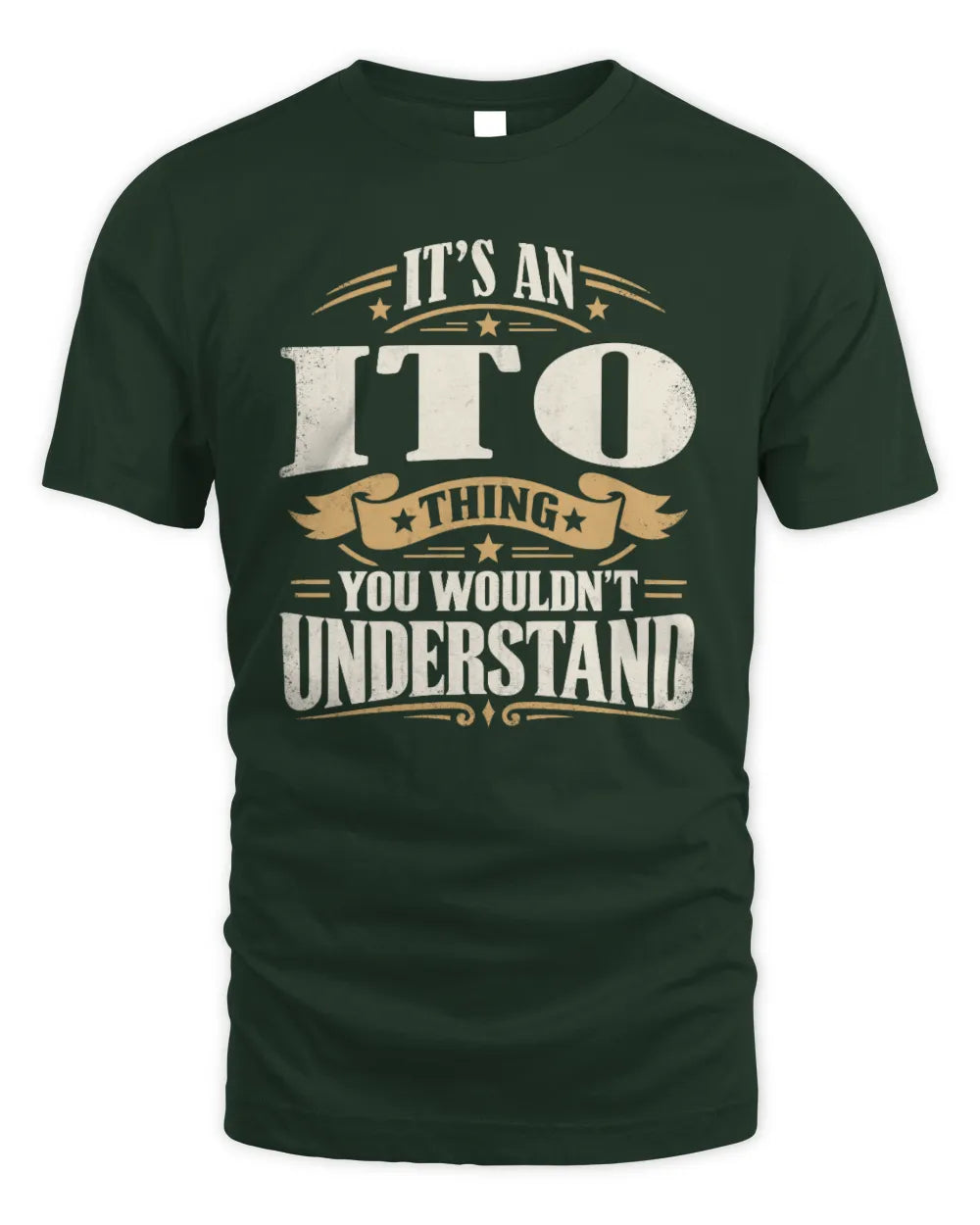 ITO P08 TH51 - Personalized “It’s a/an [NAME] Thing – You Wouldn’t Understand” Shirt - Unisex Standard T-Shirt - Forest Green