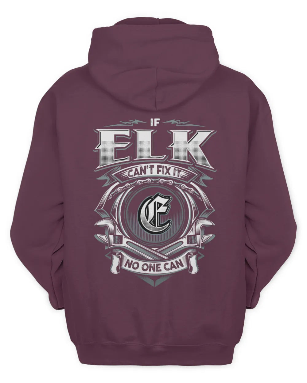 ELK AP81-K4-626 - Personalized Ahmed Quote Apparel “If Ahmed Can't Fix It, No One Can” - Unisex Hoodie - Maroon