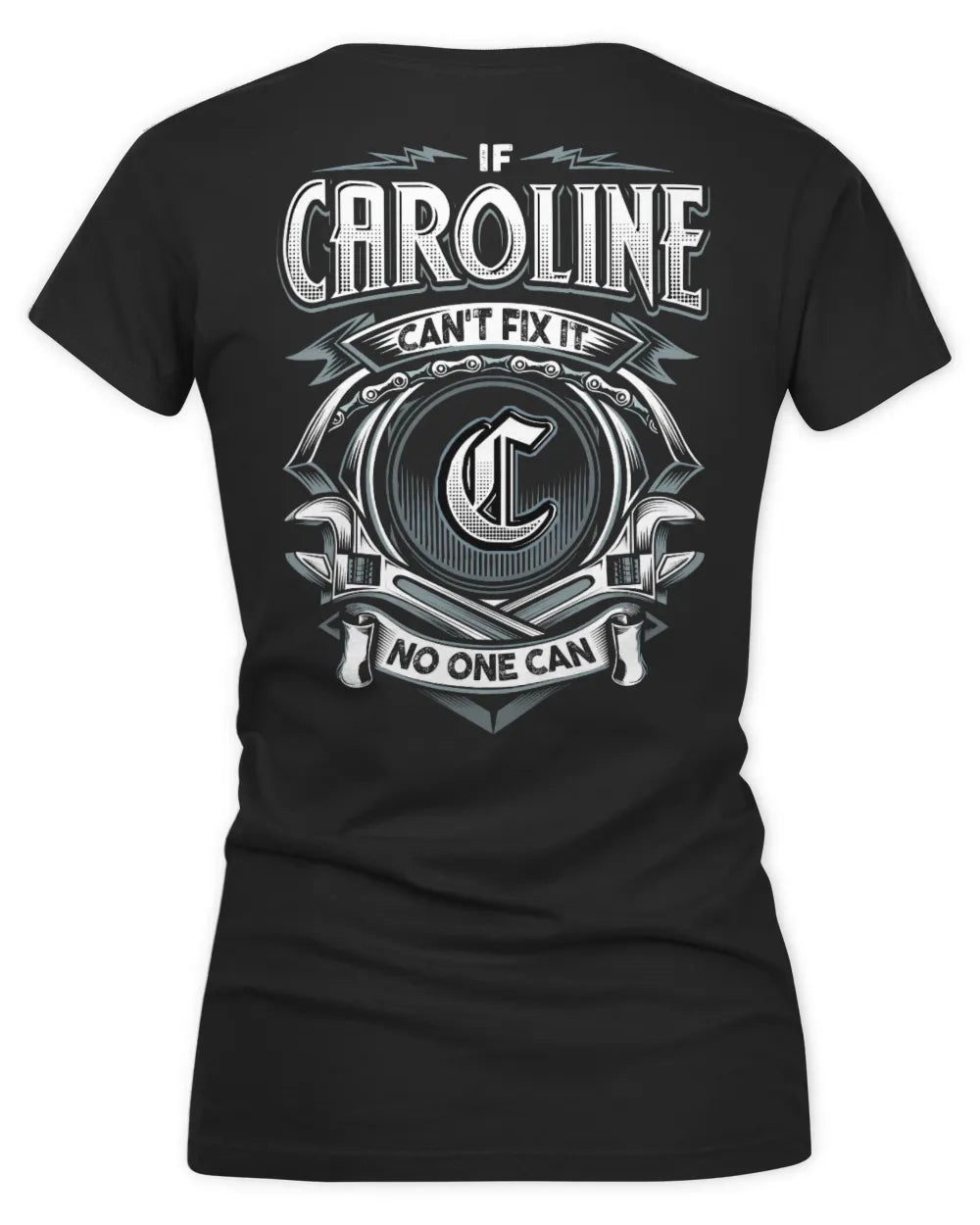 CAROLINE AP81-K4-626 - Personalized Ahmed Quote Apparel “If Ahmed Can't Fix It, No One Can” - Women's V-Neck T-Shirt - Black