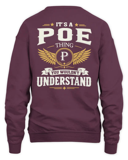 POE KT06-M008 It’s a [NAME] Thing – You Wouldn’t Understand | Personalized Vintage T-Shirt - Unisex Sweatshirt - Maroon
