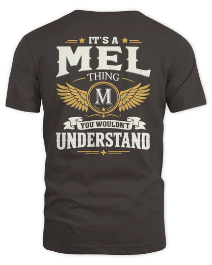 MEL KT06-M008 It’s a [NAME] Thing – You Wouldn’t Understand | Personalized Vintage T-Shirt - Unisex Standard T-Shirt - Dark Chocolate