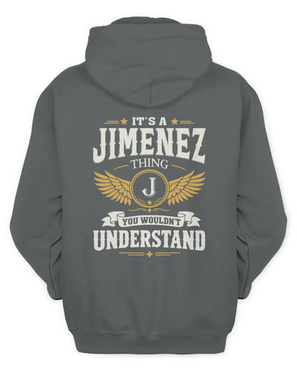 JIMENEZ KT06-M008 It’s a [NAME] Thing – You Wouldn’t Understand | Personalized Vintage T-Shirt - Unisex Hoodie - Charcoal