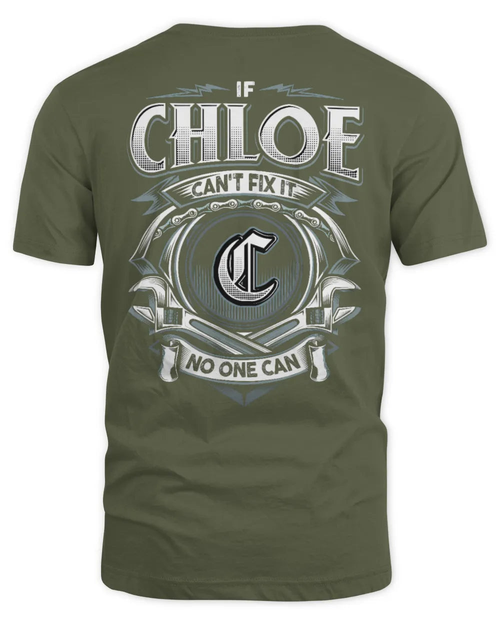 CHLOE AP81-K4-626 - Personalized Ahmed Quote Apparel “If Ahmed Can't Fix It, No One Can” - Unisex Standard T-Shirt - Military Green